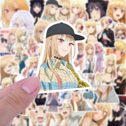 10/30/50PCS My Dress Up Darling Stickers Funny Anime Decals Kawaii Girl Graffiti Scrapbook Luggage Laptop Guitar Bike Sticker (ONLINE ORDER ONLY)