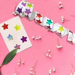100-500Pcs Holographic Color Gold Star Stickers for Kids Reward Foil Star Stickers Labels for Wall Crafts Classroom Supplies (ONLINE ORDER ONLY)