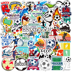 Football Soccer Club Stickers for Skateboard, Car, Helmet, Suitcase, Water Bottle, Phone, Laptop - 10/25/50pcs (Online Order Only)