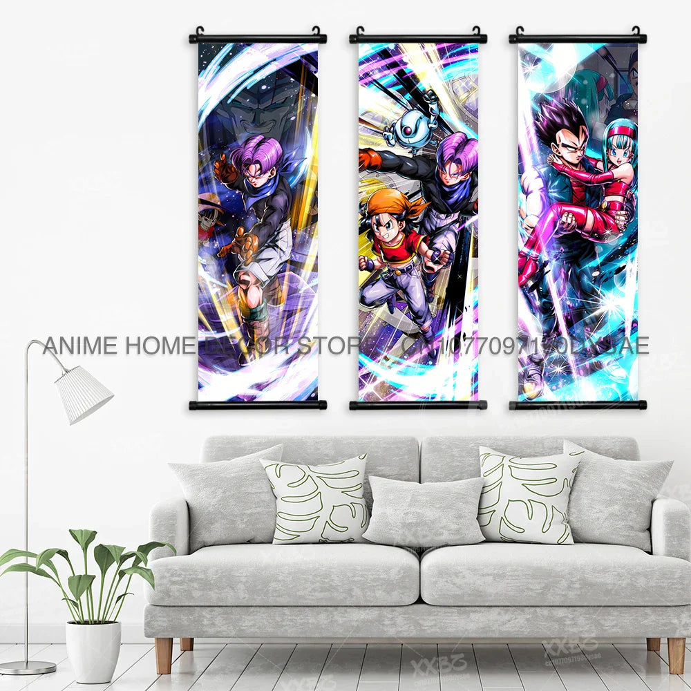 Dragon Ball Posters: Goku & Vegeta Anime Wall Scrolls (ONLINE ORDER ONLY)
