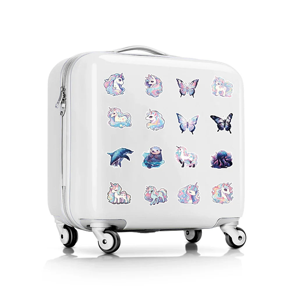 10/30/50pcs Cute Unicorn Graffiti Aesthetic Stickers Cartoon Decals Notebook Laptop Phone Suitcase Decoration Sticker Kids Toys (ONLINE ORDER ONLY)