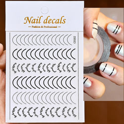 1PC Heart Love Design 3D Nail Art Sticker English Letter Self-Adhesive Slider Valentine's Day DIY Manicure Tips Accessories Tool (ONLINE ORDER ONLY)