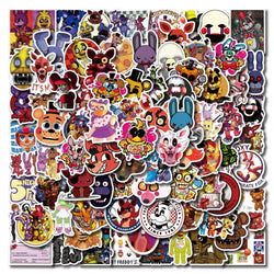 50/100PCS Game Stickers Freddy Bear Fazbear for Car Laptop Luggage Phone Decal Waterproof Sticker Toys Gifts (ONLINE ORDER ONLY)