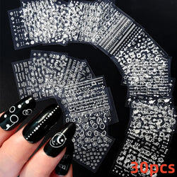 30pcs 3D Daisy Design Nail Art Sticker Set Acrylic Sanding Colorful Floral Decals Self-Adhesive Nail Art Supplies DIY Manicure * (ONLINE ORDER ONLY)