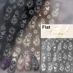 Charming Blue Sparrow Feather Rhinestone Wings Peacock Sparrow Dreamy Jelly Stars Self Adhesive Nail Art Stickers Manicure Decal (ONLINE ORDER ONLY)