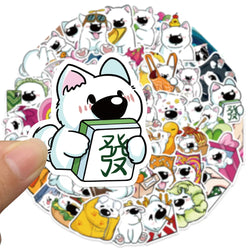 10/30/50PCS Kawaii Samoyed Dog Cartoon Stickers Cute Decals For Laptop Luggage Phone Notebook Bike DIY Decoration Sticker Toys (Online Order Only)