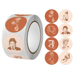 500pcs Cute Scrapbooking Stationery Stickers Envelope Sealing Label Personalized Small Business Gift Decor Stickers (Online Order Only)