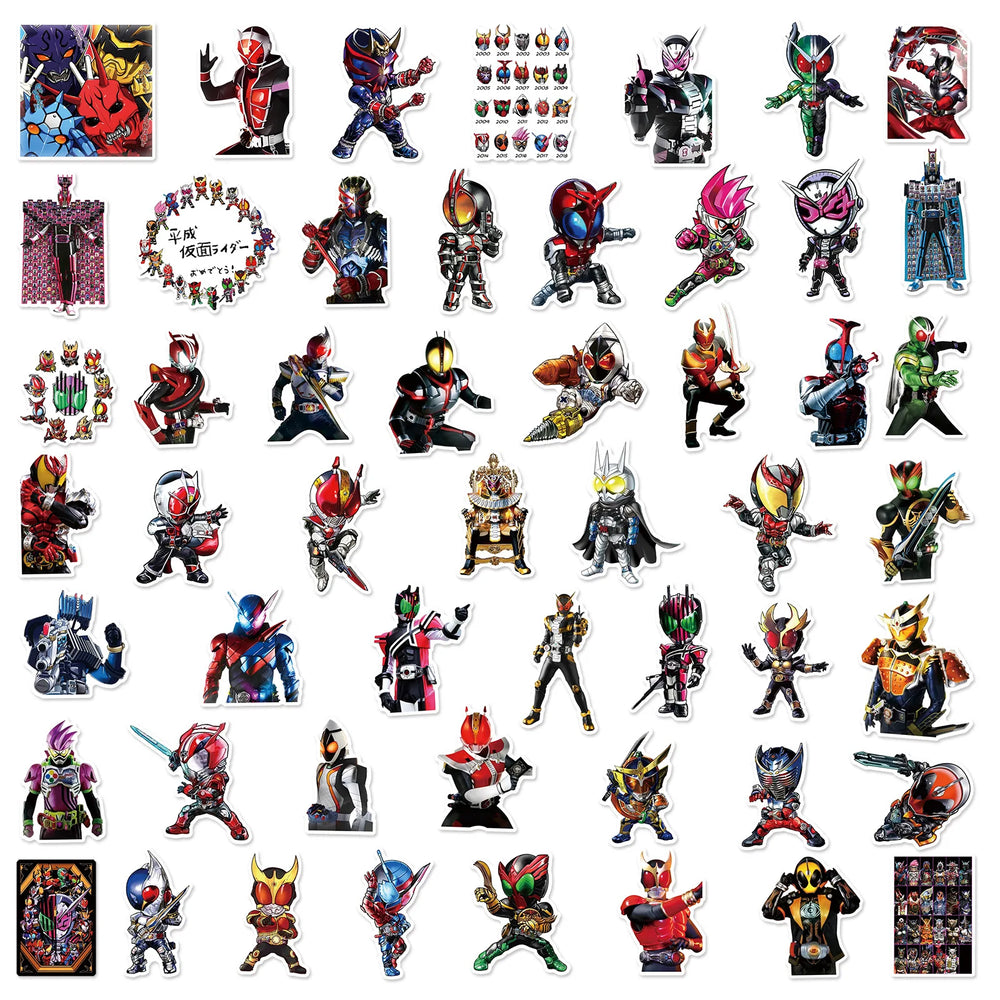 10/30/50PCS KAMEN RIDER GAVV Stickers Funny Aniamtion Sticker Cartoon Kids Toys Luggage Laptop Phone Guitar Car Bike Decals Toy (ONLINE ORDER ONLY)