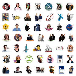 10/50Pcs Crime Thriller TV Series The X-Files Stickers For Pack On Laptop Car Guitar Book Luggage Decoration Diary Pegatina (ONLINE ORDER ONLY)
