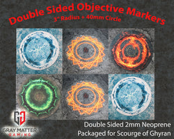 Double Sided Neoprene 7.57" Objective Markers - Scourge of Aqshy