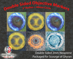 Double Sided Neoprene 7.57" Objective Markers - Scourge of Aqshy