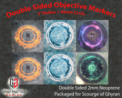 Double Sided Neoprene 7.57" Objective Markers - Scourge of Aqshy
