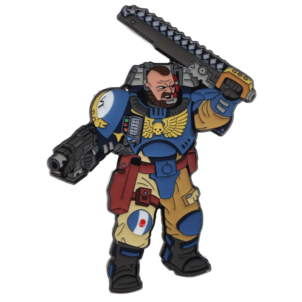 Foam Brain Mystery Loot: 40K Enamel Pins - Ultramarines vs Tyranids