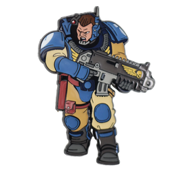 Foam Brain Mystery Loot: 40K Enamel Pins - Ultramarines vs Tyranids