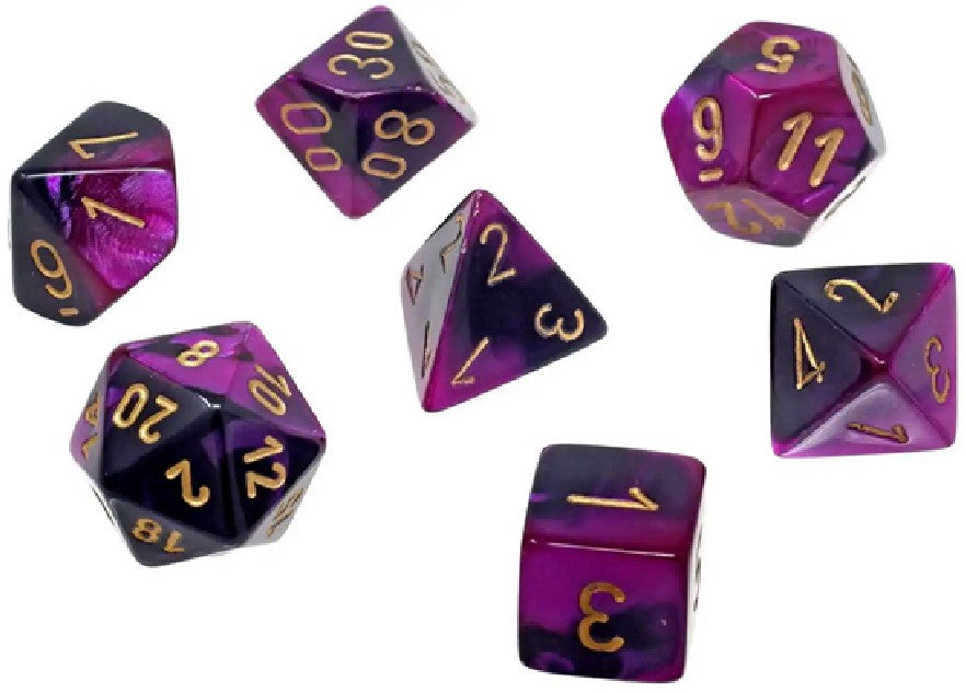 Chessex: Mini Polyhedral Dice set - Gemini (Online Order Only)