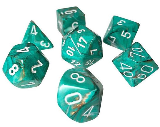 Chessex: Mini Polyhedral Dice set - Marble (Online Order Only)