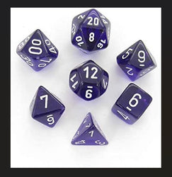 Chessex: Polyhedral Translucent Dice sets (Online Order Only)