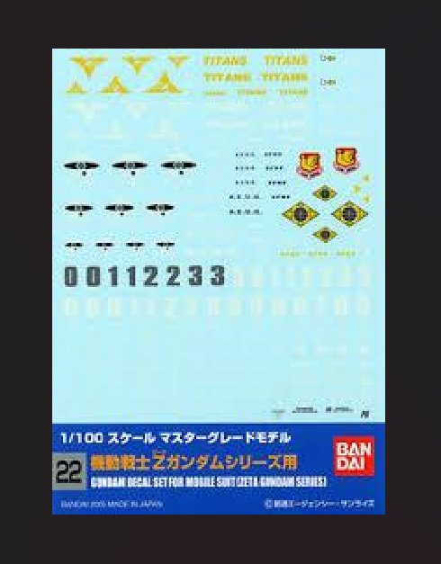 Gundam - Multiuse Decal Sheets (Online Order Only)