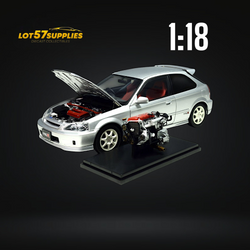 MOTORHELIX Honda Civic Type-R EK9-120 SILVER 1:18 (ONLINE ORDER ONLY)