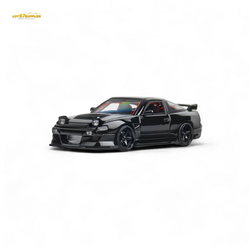 MicroTurbo Custom 180SX Type X Metallic Black MIYABI 1:64 (ONLINE ORDER ONLY)