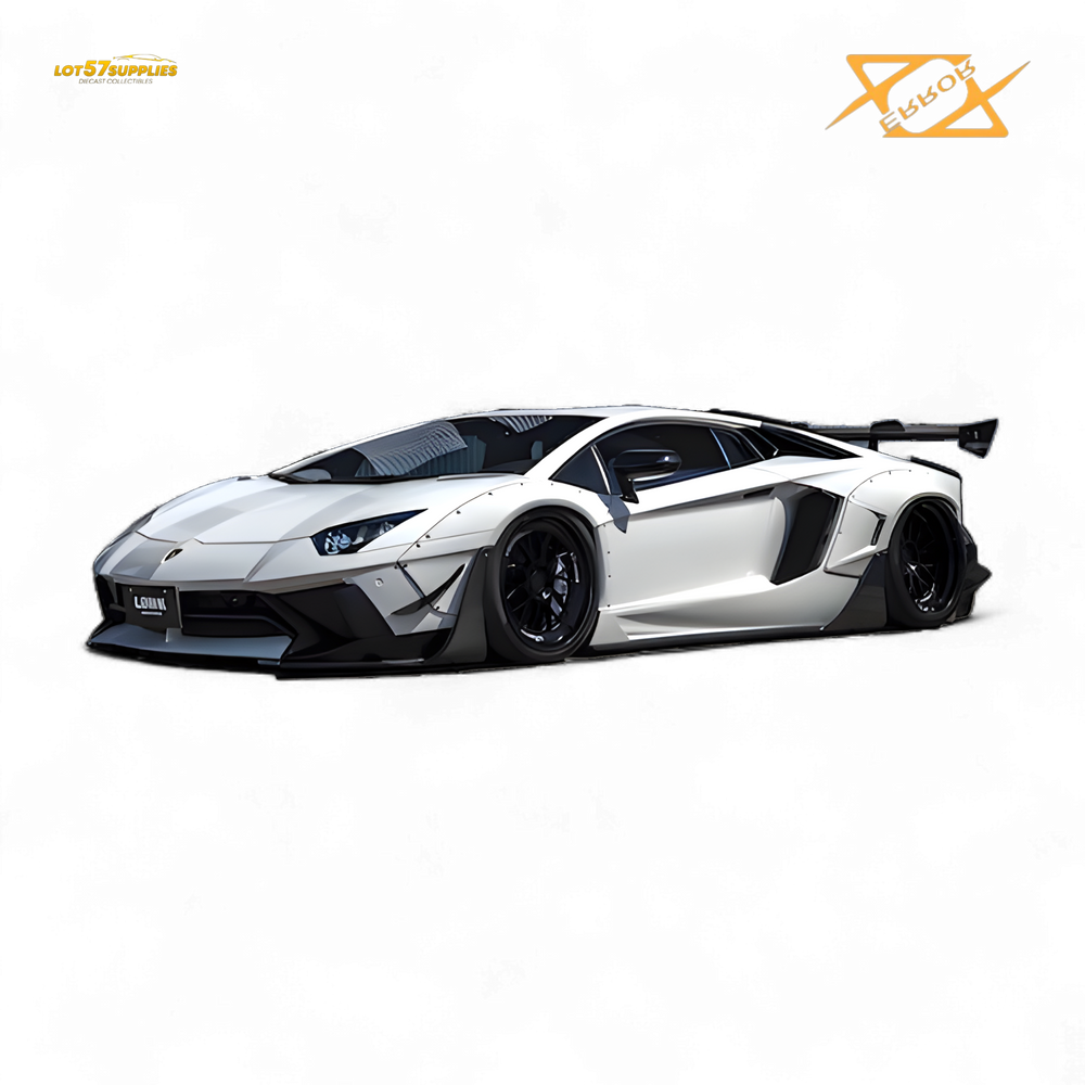 (Pre-Order) 404error LBWK Aventador 2.0 - White 1:64 (ONLINE ORDER ONLY)
