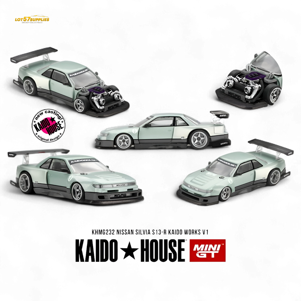 (Pre-Order) Kaido House Nissan Silvia S13-R - 1:64 (ONLINE ORDER ONLY)