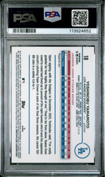 Graded 2024 Topps Chrome Yoshinobu Yamamoto #18 Rookie RC Baseball Card PSA 10 Gem Mint