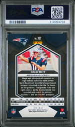 Graded 2024 Panini Mosaic Drake Maye #303 Camo Pink Rookie RC Football Card PSA 10 Gem Mint