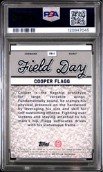 Graded 2024 Topps Bowman U Best Cooper Flagg #FD1 Field Day Rookie RC Basketball Card PSA 10 Gem Mint (ONLINE ORDER ONLY)