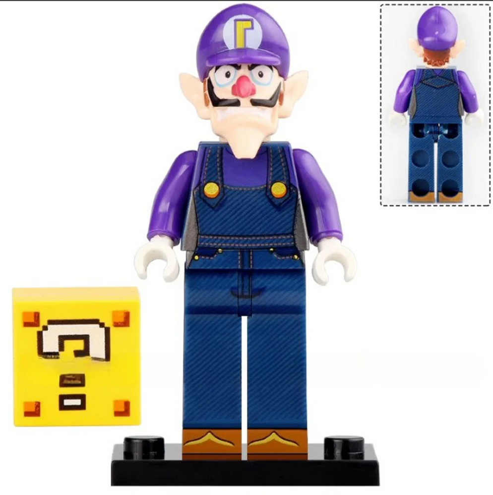 Waluigi Minifigure - Super Mario (ONLINE ORDER ONLY)