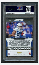 Graded 2020 Panini Prizm Jonathan Taylor #332 Disco Prizm Rookie RC Football Card PSA 10 Gem Mint