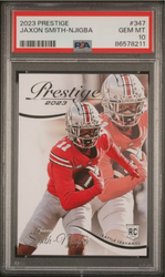 Graded 2023 Panini Prestige Jaxon Smith-Njigba #347 Rookie RC Football Card PSA 10 Gem Mint