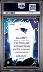 Graded 2024 Panini Mosaic Drake Maye #3 Storm Rookie RC Football Card PSA 10 Gem Mint