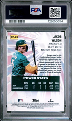 Graded 2025 Topps Chrome Jacob Wilson #PP22 Power Players Rookie RC Baseball Card PSA 10 Gem Mint