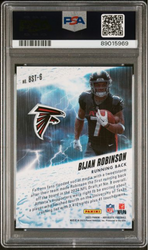 Graded 2023 Panini Absolute Bijan Robinson #BST6 By Storm Rookie RC Football Card PSA 10 Gem Mint