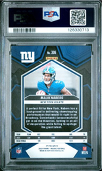 Graded 2024 Panini Mosaic Malik Nabers #306 Red Rookie RC Football Card PSA 10 Gem Mint