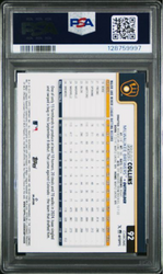 Graded 2025 Topps Chrome Isaac Collins #92 Rookie RC Baseball Card PSA 10 Gem Mint