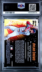 Graded 2025 Topps Bowman Chrome Dylan Crews #MR10 Meteoric Rise Rookie RC Baseball Card PSA 10 Gem Mint
