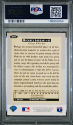 Graded 1994 Collector's Choice Michael Jordan #661 Rookie RC Baseball Card PSA 6 EX Mint
