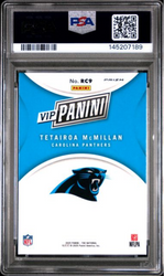 Graded 2025 Panini NSCC VIP Gold Tetairoa McMillan #RC9 Prizm Rookie RC Football Card PSA 10 Gem Mint