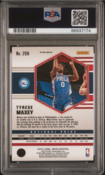 Graded 2020 Panini Mosaic Tyrese Maxey #259 Reactive Red Rookie RC Basketball Card PSA 10 Gem Mint