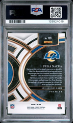 Graded 2023 Panini Select Puka Nacua #199 Silver Prizm Rookie RC Football Card PSA 10 Gem Mint