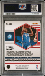 Graded 2020 Panini Mosaic Tyrese Maxey #259 Silver Rookie RC Basketball Card PSA 10 Gem Mint