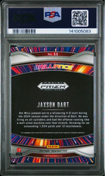 Graded 2025 Panini Prizm Draft Picks Jaxson Dart #11 Brilliance Rookie RC Football Card PSA 10 Gem Mint