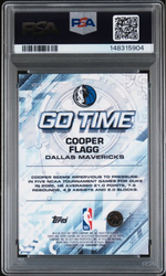 Graded 2025 Topps Chrome Cooper Flagg #GT16 Go Time Rookie RC Basketball Card PSA 10 Gem Mint