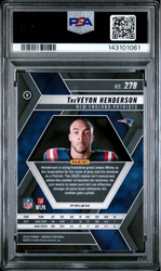 Graded 2025 Panini Mosaic TreVeyon Henderson #278 Red Camo Rookie RC Football Card PSA 10 Gem Mint