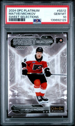 Graded 2024 O-Pee-Chee Platinum Matvei Michkov #SS12 Sweet Selections Rookie RC Hockey Card PSA 10 Gem Mint