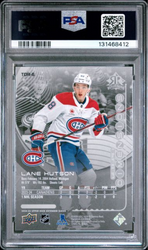 Graded 2024 Upper Deck Lane Hutson #TDR6 TPL Dimensions Reflections Rookie RC Hockey Card PSA 10 Gem Mint