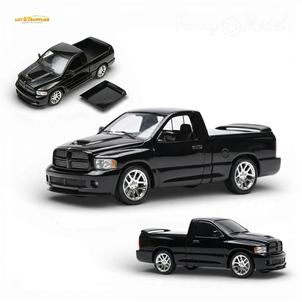 (Pre-Order) Funny Model 2004 Dodge RAM SRT-10 - Black Crystal Pearlcoat 1:64 (ONLINE ORDER ONLY)
