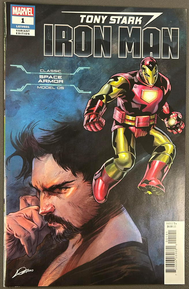 TONY STARK IRON MAN #1 CLASSIC SPACE ARMOR VAR 6/20/2018 (ONLINE ORDER ONLY)
